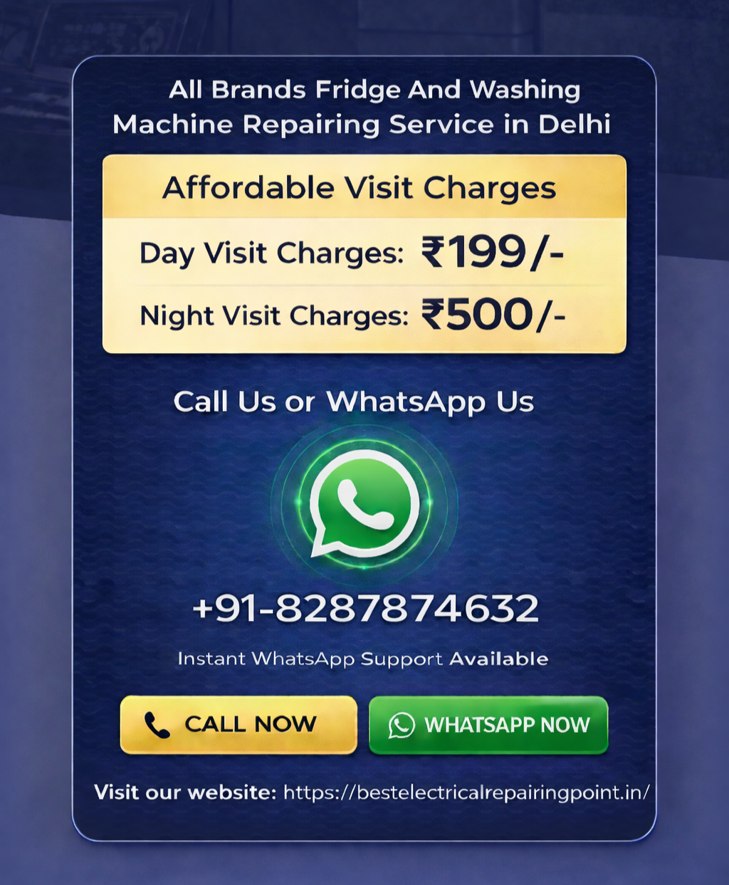 Fridge & Washing Machine Repair Services in Delhi - Call Best Electrical Repairing Point