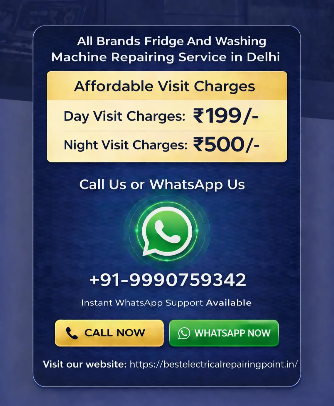 Fridge and washing machine repair